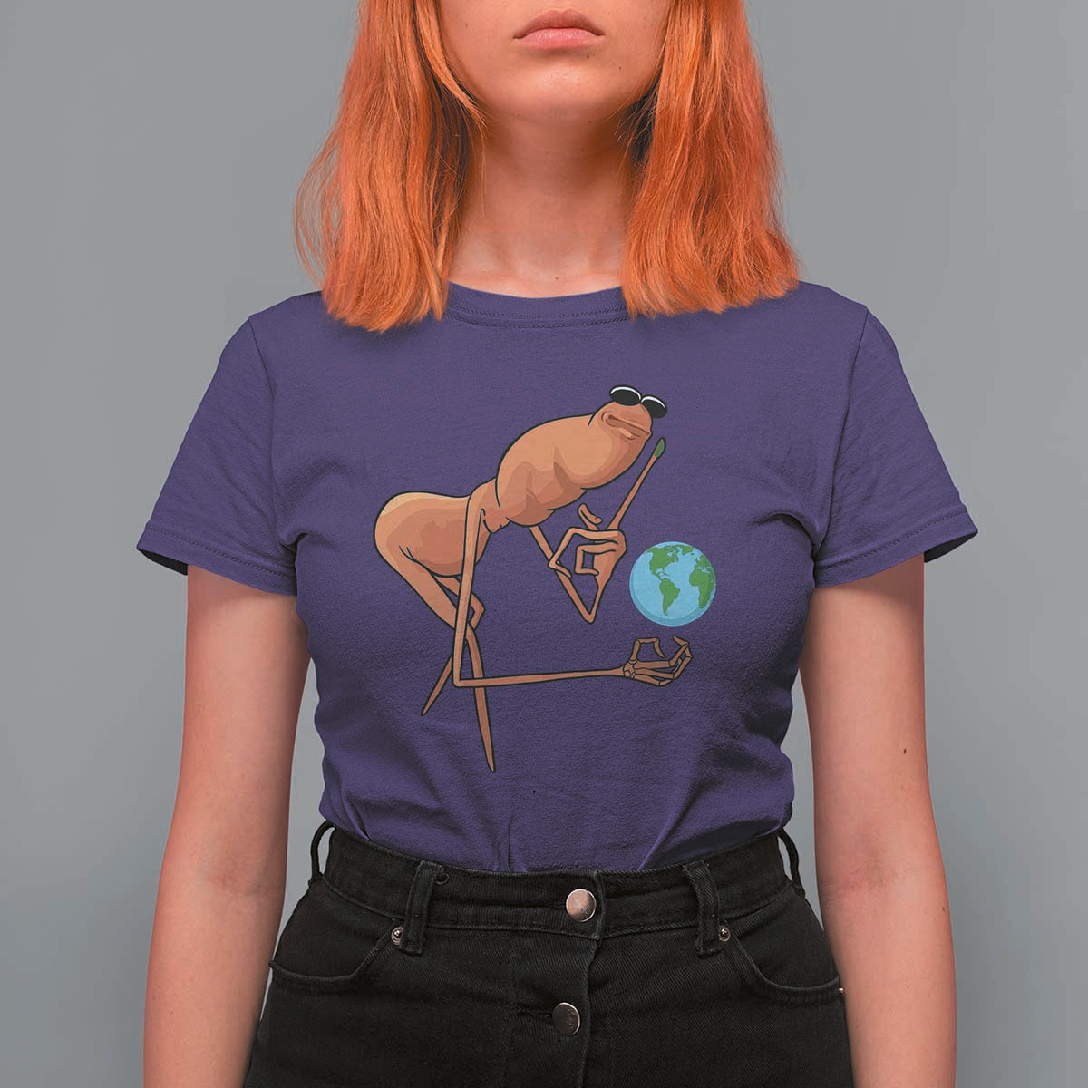 Happy Earth Day T Shirt For Women Funny Marcus The Worm Eco Friendly