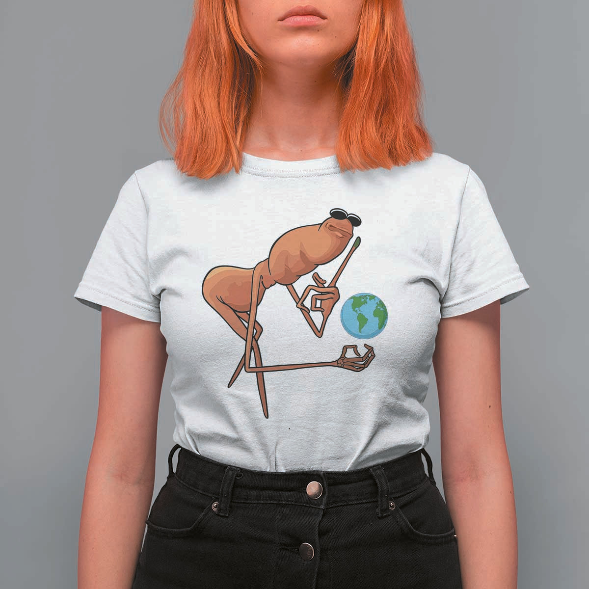 Happy Earth Day T Shirt For Women Funny Marcus The Worm Eco Friendly