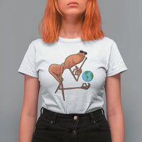 Happy Earth Day T Shirt For Women Funny Marcus The Worm Eco Friendly
