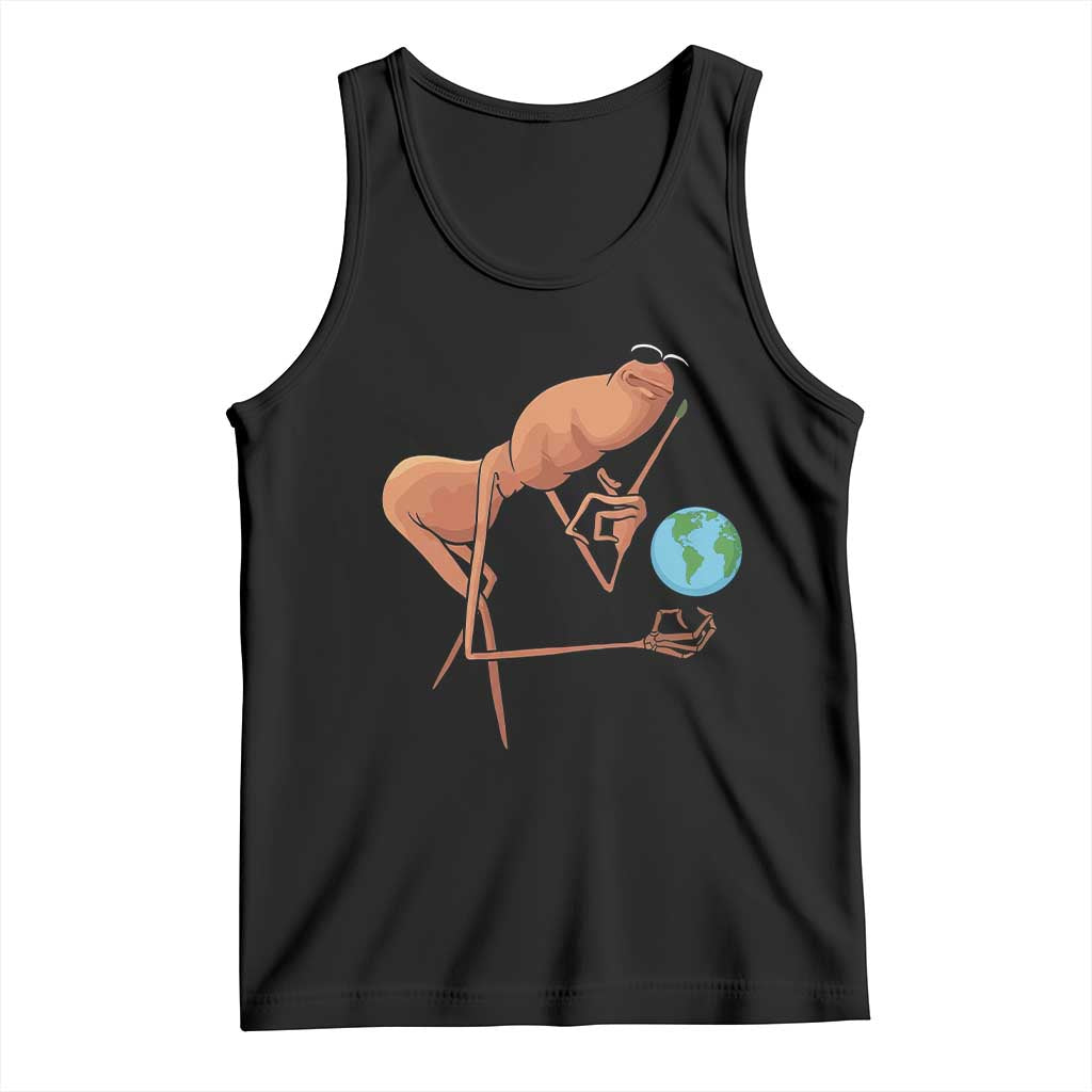 Happy Earth Day Tank Top Funny Marcus The Worm Eco Friendly