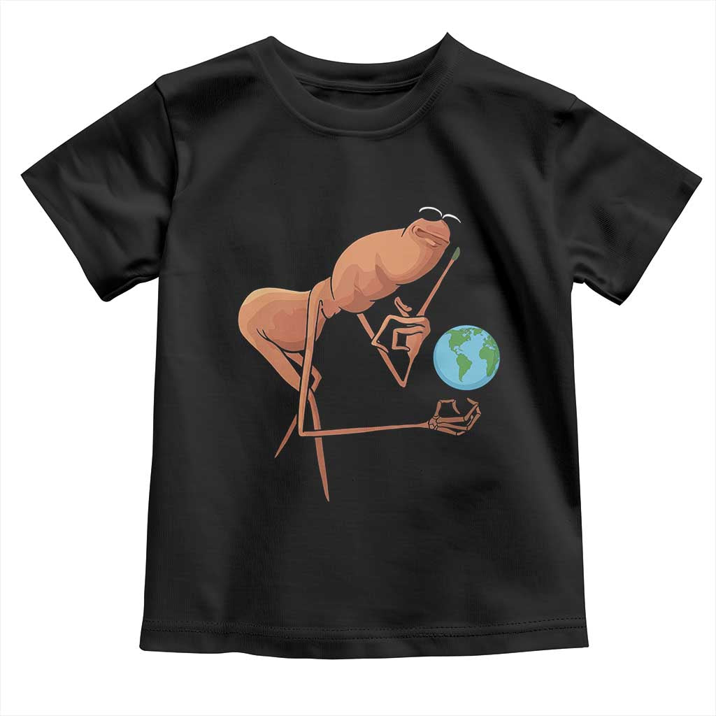 Happy Earth Day Toddler T Shirt Funny Marcus The Worm Eco Friendly