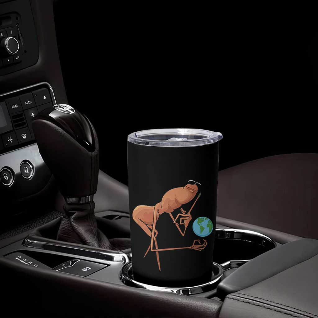 Happy Earth Day Tumbler Cup Funny Marcus The Worm Eco Friendly