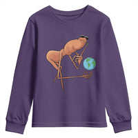 Happy Earth Day Youth Sweatshirt Funny Marcus The Worm Eco Friendly