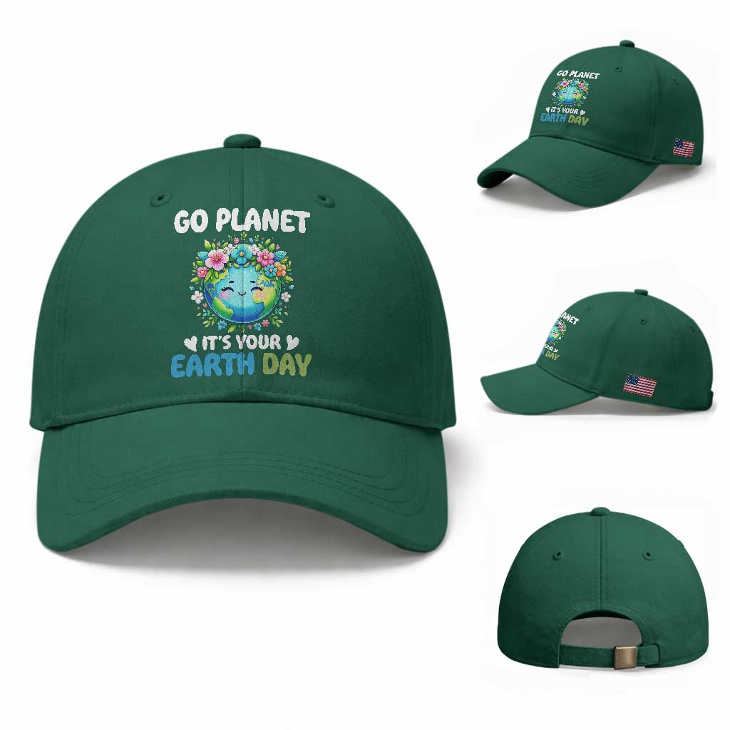 Go Planet It's Your Earth Day Baseball Cap Funny Sarcastic Nature Lover