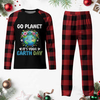 Go Planet It's Your Earth Day Plaid Pajama Set Funny Sarcastic Nature Lover