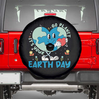 Go Planet It's Your Earth Day Spare Tire Cover Cute Nature Lover Heart Earth