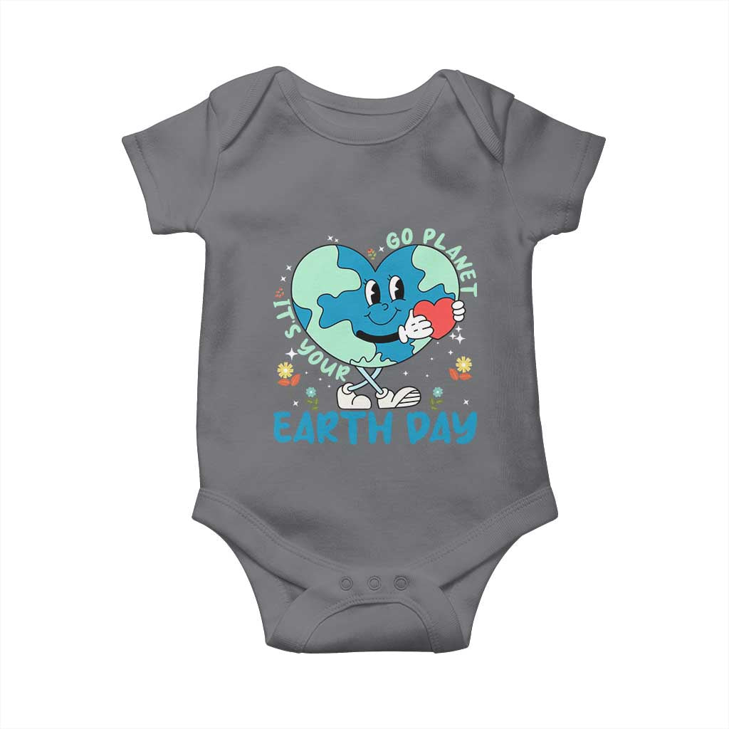 Go Planet It's Your Earth Day Baby Onesie Cute Nature Lover Heart Earth