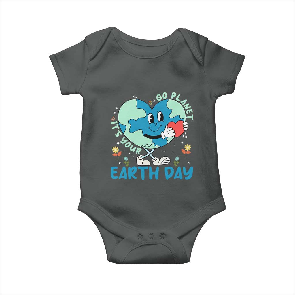 Go Planet It's Your Earth Day Baby Onesie Cute Nature Lover Heart Earth