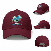 Go Planet It's Your Earth Day Baseball Cap Cute Nature Lover Heart Earth