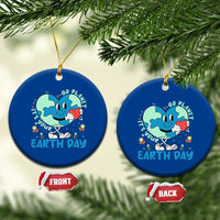 Go Planet It's Your Earth Day Ceramic Ornament Cute Nature Lover Heart Earth