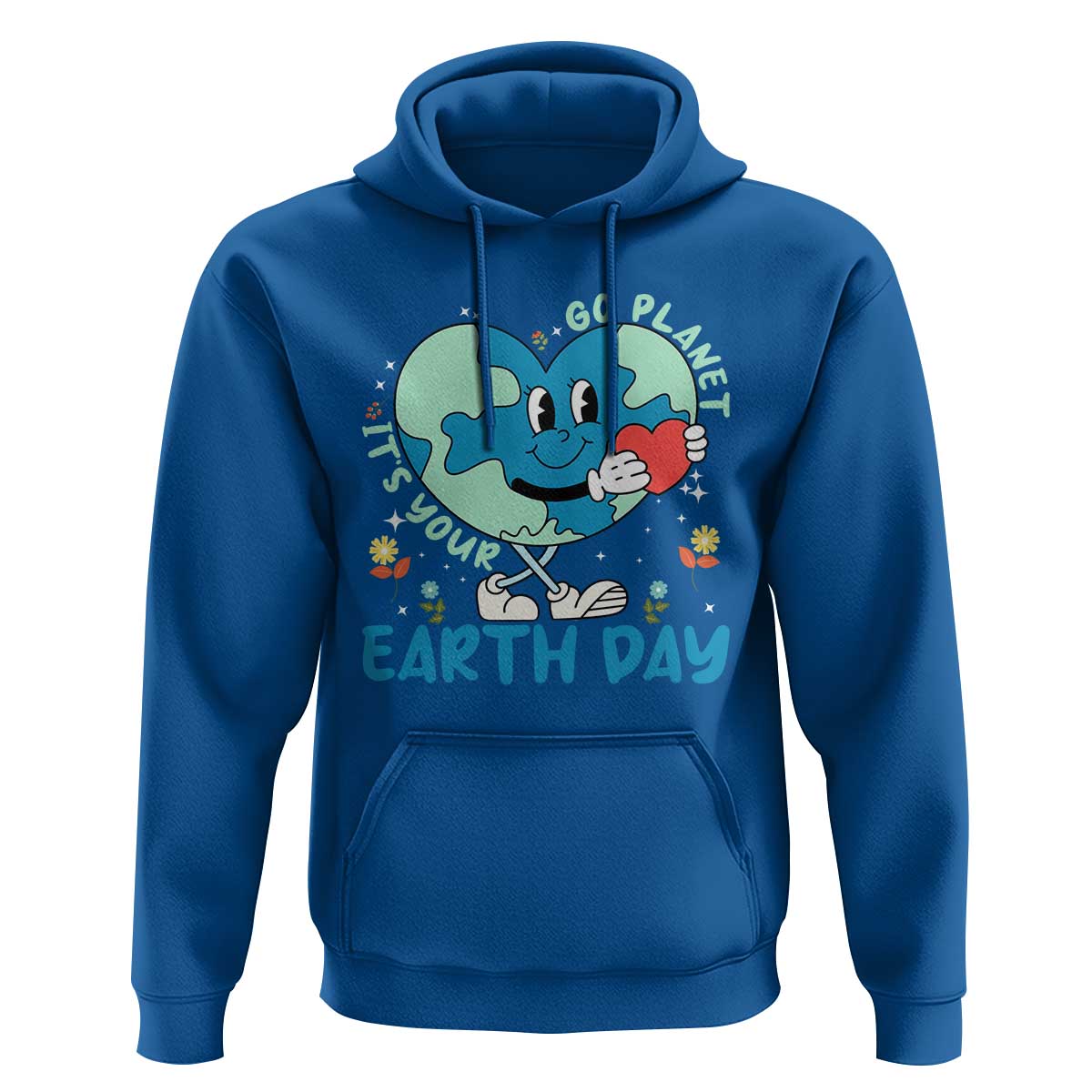 Go Planet It's Your Earth Day Hoodie Cute Nature Lover Heart Earth