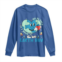 Go Planet It's Your Earth Day Long Sleeve Shirt Cute Nature Lover Heart Earth