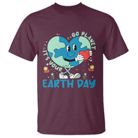 Go Planet It's Your Earth Day T Shirt Cute Nature Lover Heart Earth