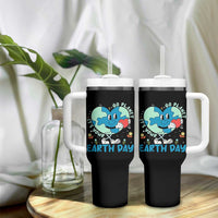 Go Planet It's Your Earth Day Tumbler With Handle Cute Nature Lover Heart Earth