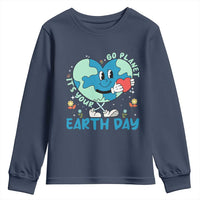 Go Planet It's Your Earth Day Youth Sweatshirt Cute Nature Lover Heart Earth