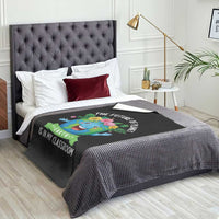 The Future Of Planet Is In My Classroom Throw Blanket Cute Earth with Floral Earth Day