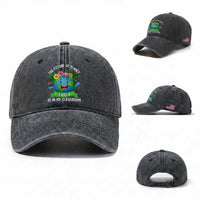 The Future Of Planet Is In My Classroom Washed Cotton Baseball Cap Cute Earth with Floral Earth Day