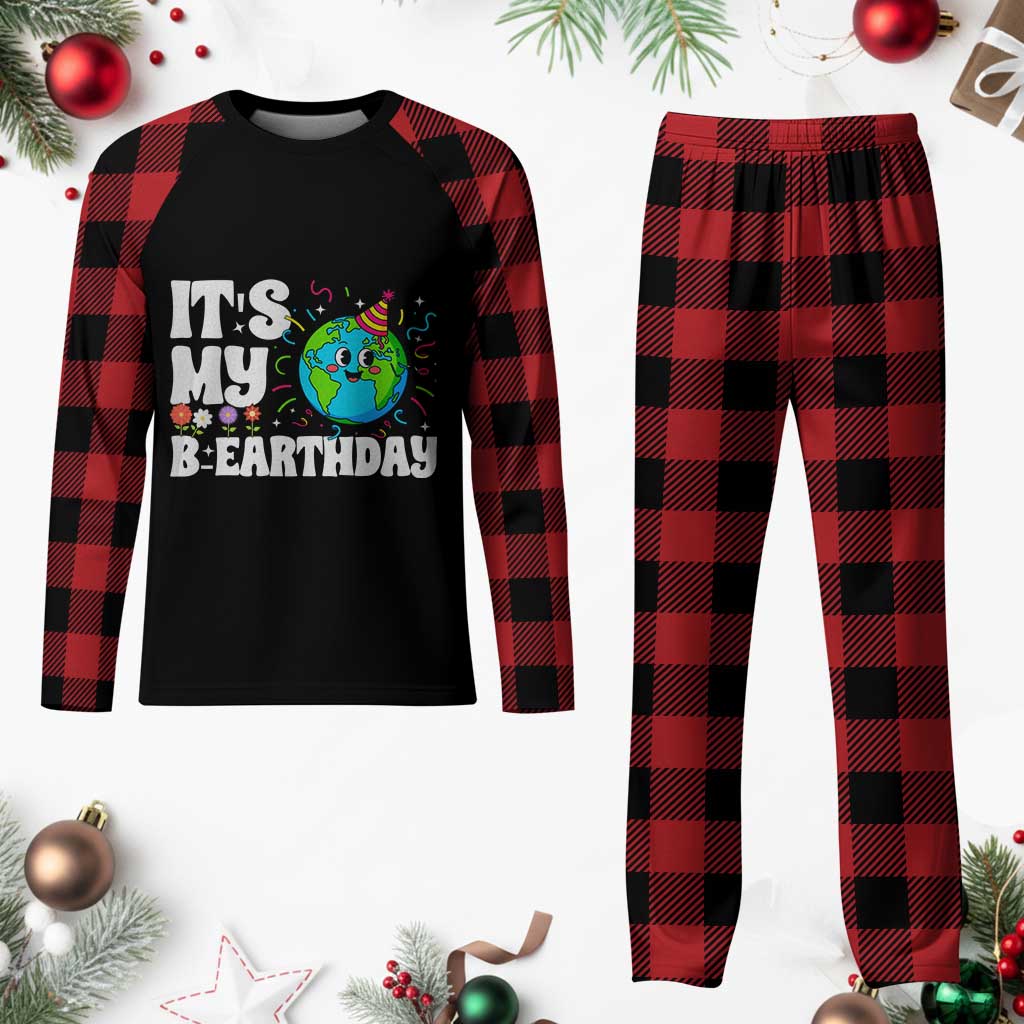 Earth Day Birthday Plaid Pajama Set April 22 Nature Lover Eco Birthday Party Gift