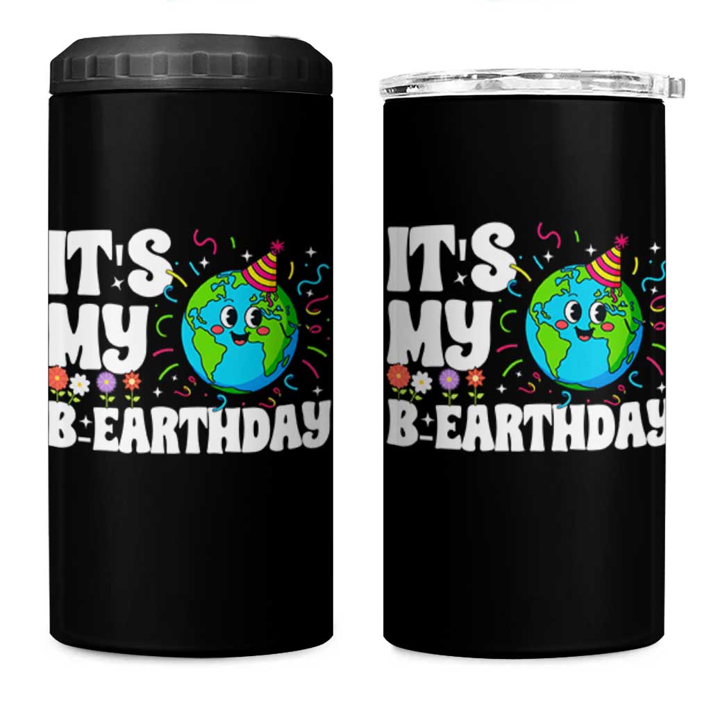 Earth Day Birthday 4 in 1 Can Cooler Tumbler April 22 Nature Lover Eco Birthday Party Gift