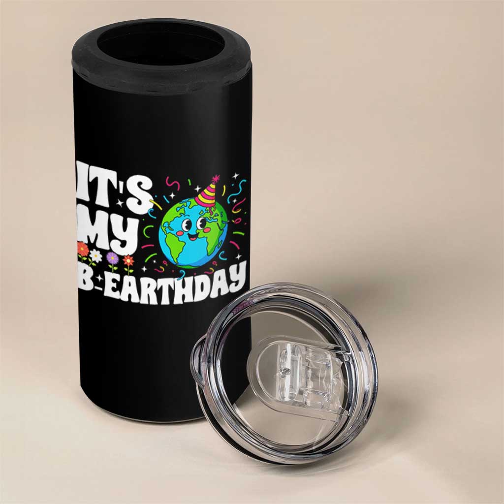 Earth Day Birthday 4 in 1 Can Cooler Tumbler April 22 Nature Lover Eco Birthday Party Gift