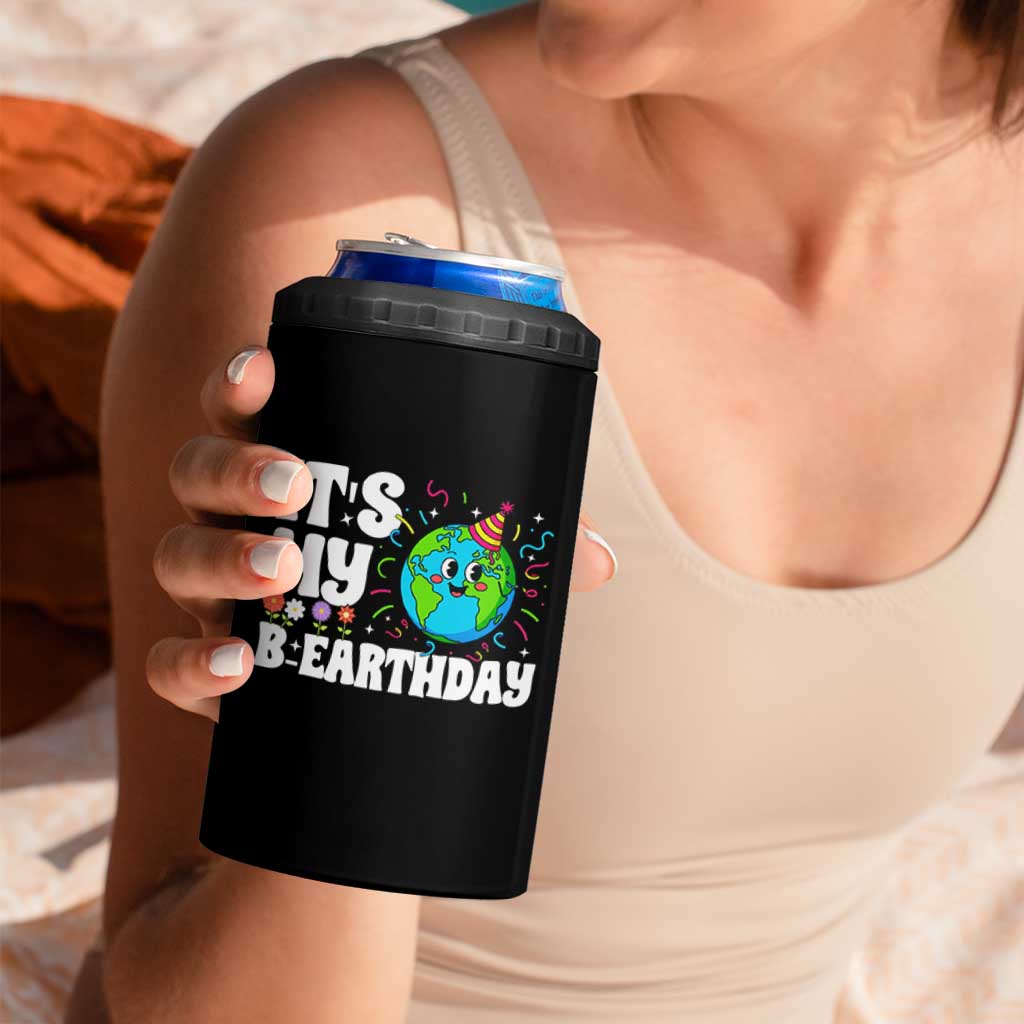 Earth Day Birthday 4 in 1 Can Cooler Tumbler April 22 Nature Lover Eco Birthday Party Gift