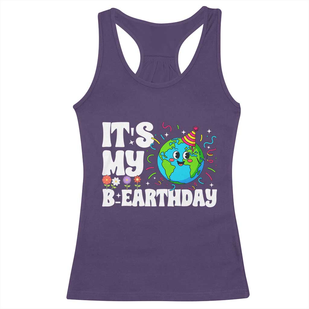 Earth Day Birthday Racerback Tank Top April 22 Nature Lover Eco Birthday Party Gift