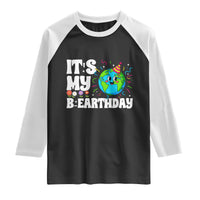 Earth Day Birthday Raglan Shirt April 22 Nature Lover Eco Birthday Party Gift
