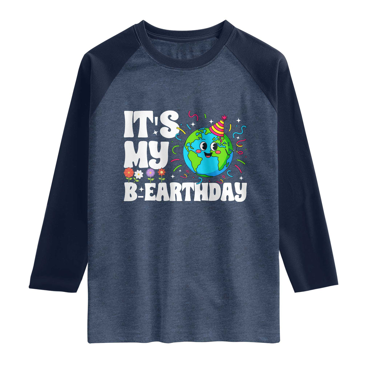 Earth Day Birthday Raglan Shirt April 22 Nature Lover Eco Birthday Party Gift