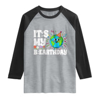 Earth Day Birthday Raglan Shirt April 22 Nature Lover Eco Birthday Party Gift