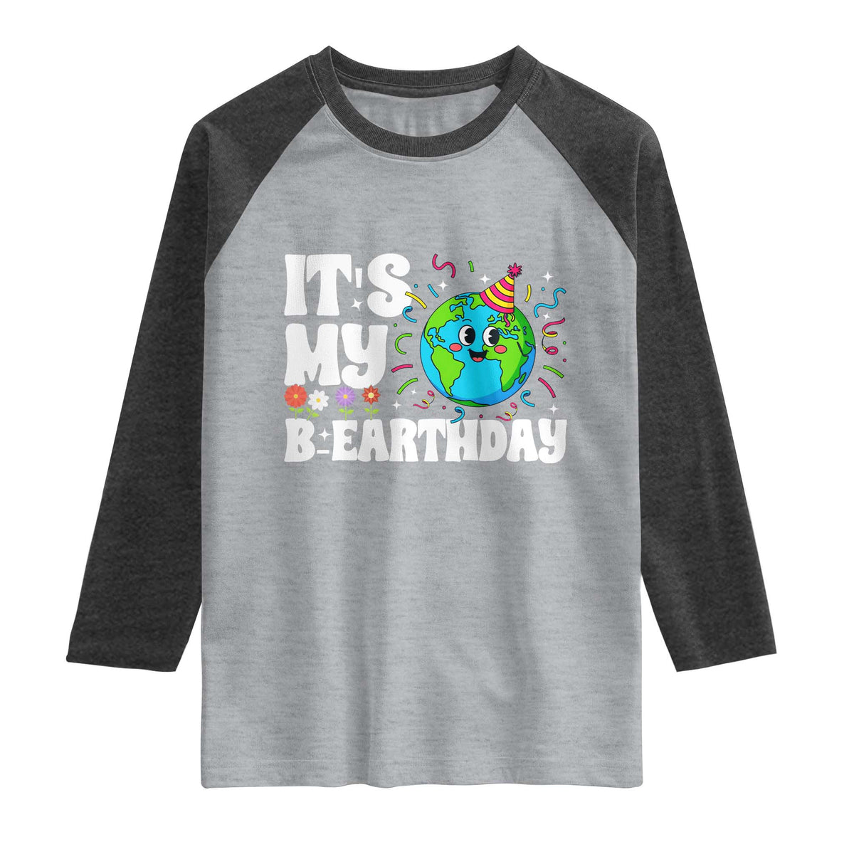 Earth Day Birthday Raglan Shirt April 22 Nature Lover Eco Birthday Party Gift