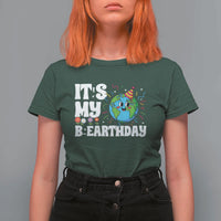 Earth Day Birthday T Shirt For Women April 22 Nature Lover Eco Birthday Party Gift