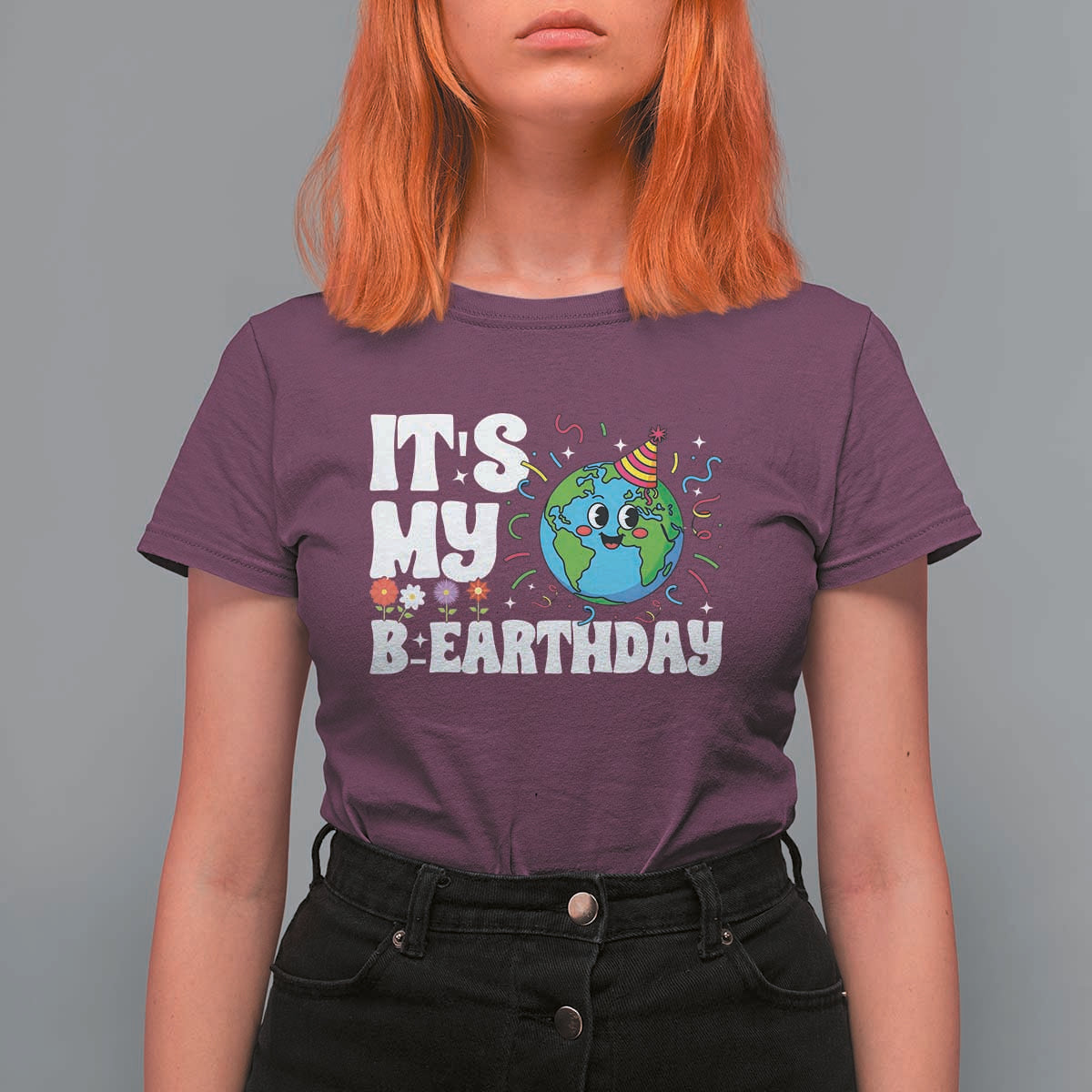 Earth Day Birthday T Shirt For Women April 22 Nature Lover Eco Birthday Party Gift
