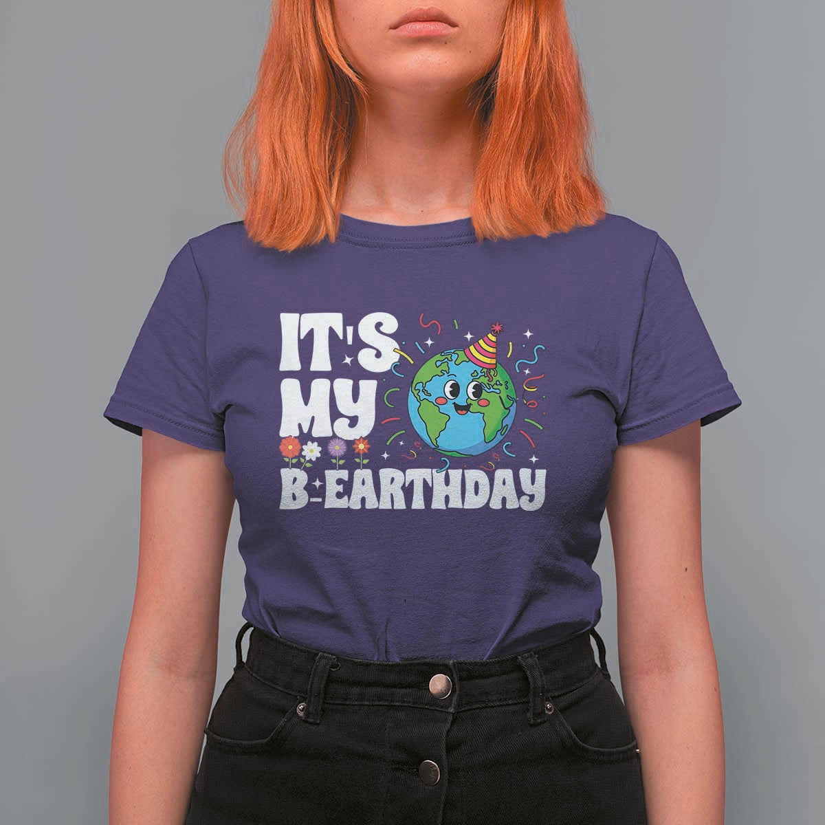 Earth Day Birthday T Shirt For Women April 22 Nature Lover Eco Birthday Party Gift