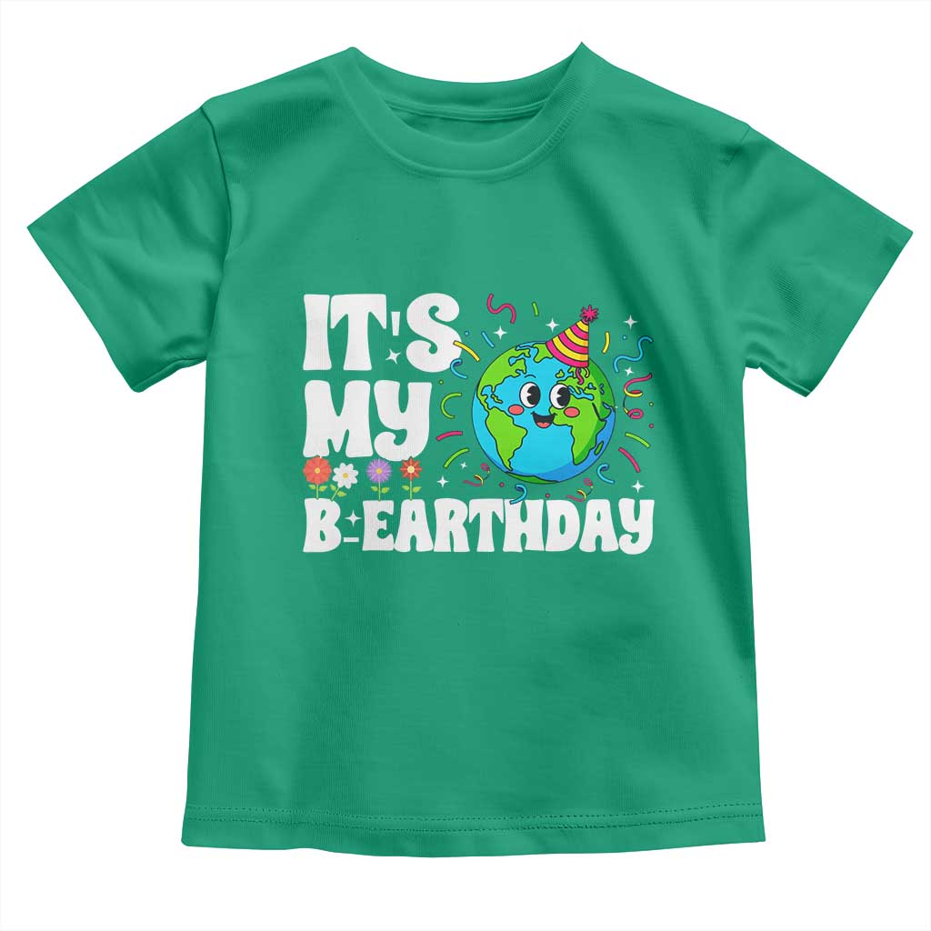 Earth Day Birthday Toddler T Shirt April 22 Nature Lover Eco Birthday Party Gift
