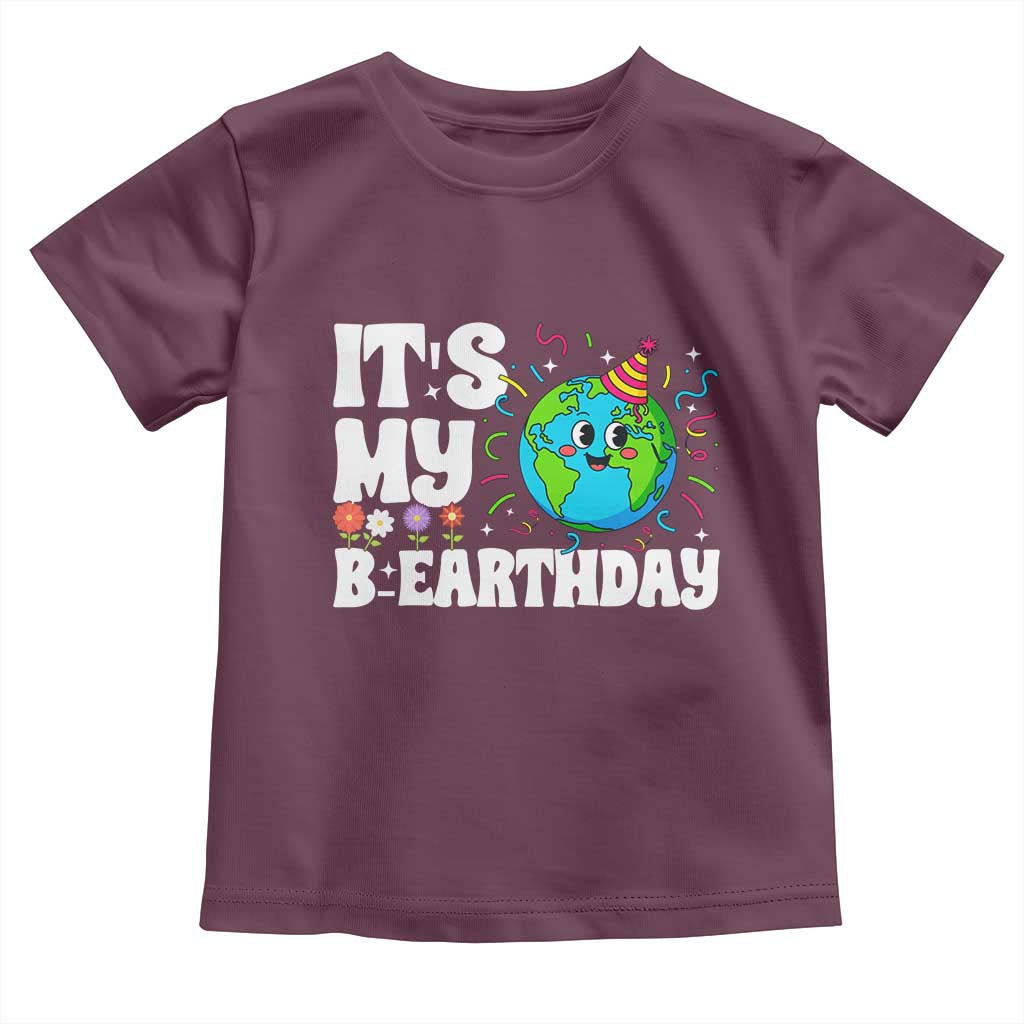 Earth Day Birthday Toddler T Shirt April 22 Nature Lover Eco Birthday Party Gift
