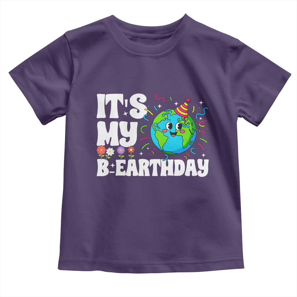 Earth Day Birthday Toddler T Shirt April 22 Nature Lover Eco Birthday Party Gift