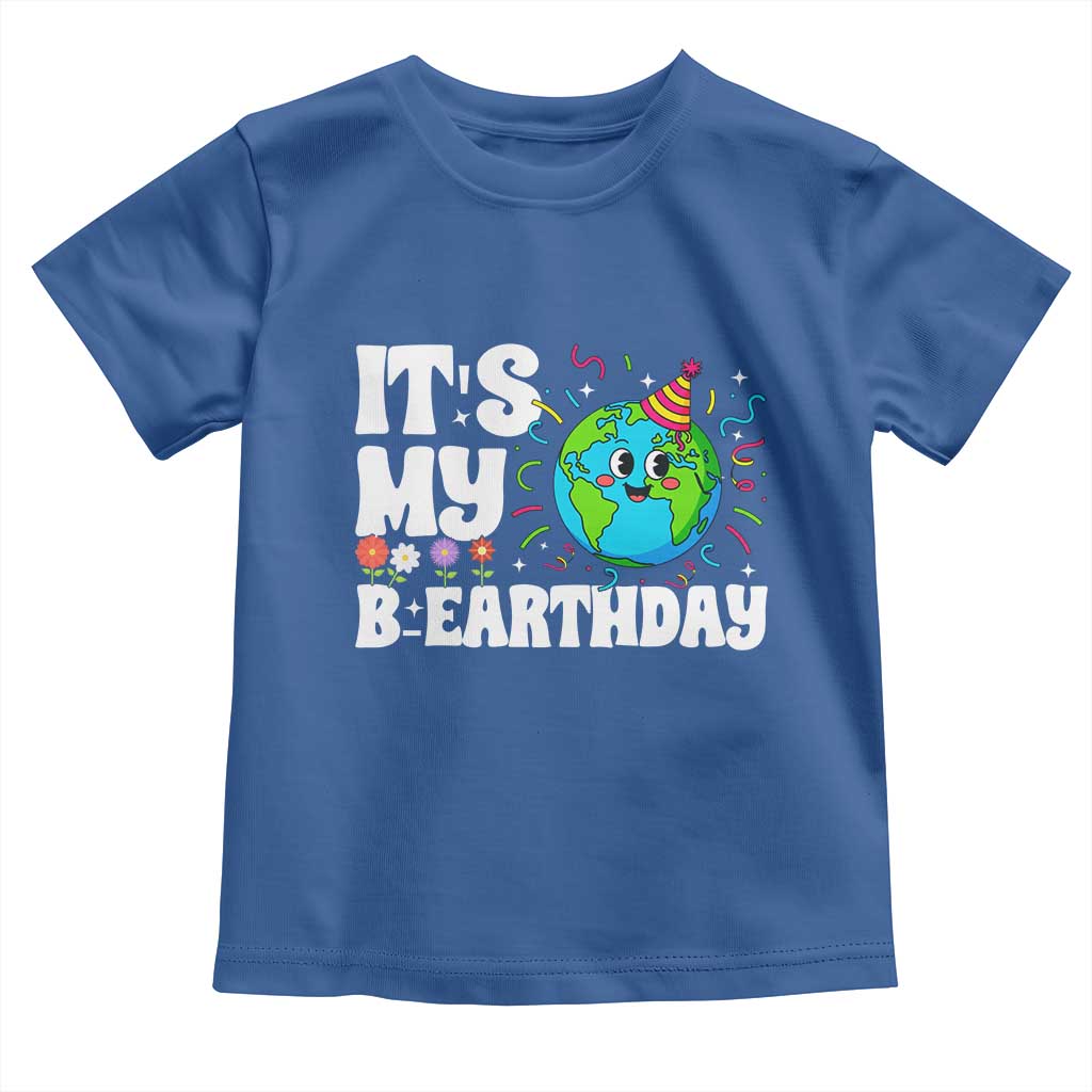 Earth Day Birthday Toddler T Shirt April 22 Nature Lover Eco Birthday Party Gift