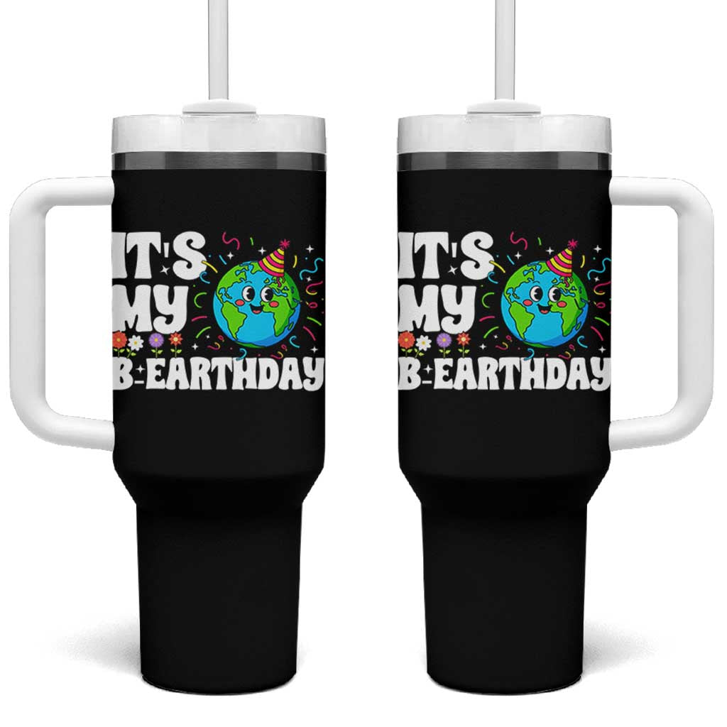 Earth Day Birthday Tumbler With Handle April 22 Nature Lover Eco Birthday Party Gift