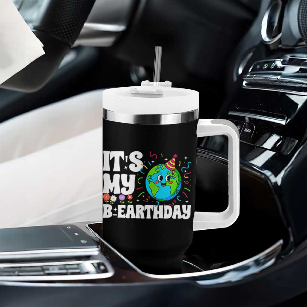 Earth Day Birthday Tumbler With Handle April 22 Nature Lover Eco Birthday Party Gift