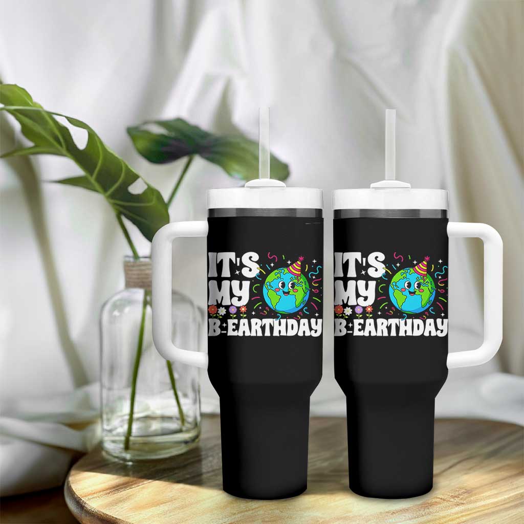 Earth Day Birthday Tumbler With Handle April 22 Nature Lover Eco Birthday Party Gift