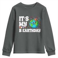 Earth Day Birthday Youth Sweatshirt April 22 Nature Lover Eco Birthday Party Gift