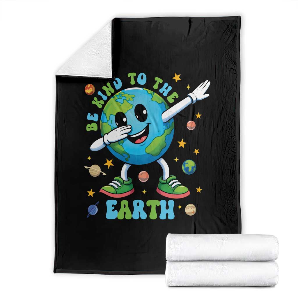 Be Kind To The Earth Throw Blanket Cute Environmental Awareness Earth Day
