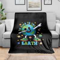Be Kind To The Earth Throw Blanket Cute Environmental Awareness Earth Day