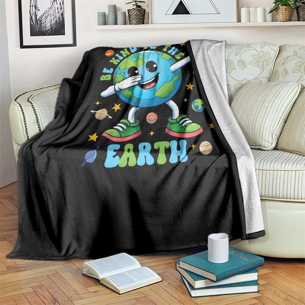 Be Kind To The Earth Throw Blanket Cute Environmental Awareness Earth Day