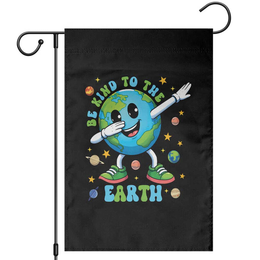 Be Kind To The Earth Garden Flag Cute Environmental Awareness Earth Day