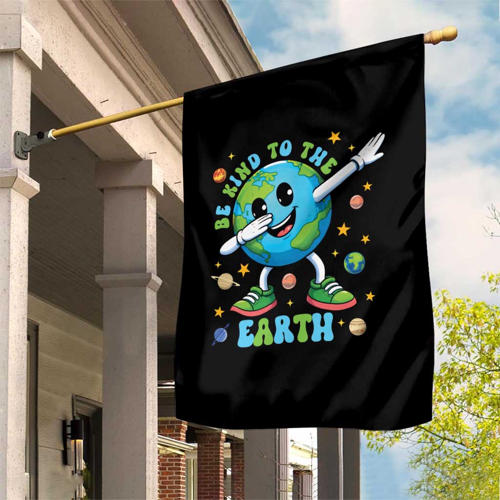Be Kind To The Earth Garden Flag Cute Environmental Awareness Earth Day