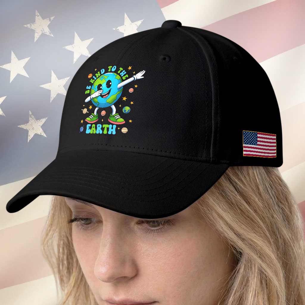 Be Kind To The Earth Baseball Cap Cute Environmental Awareness Earth Day