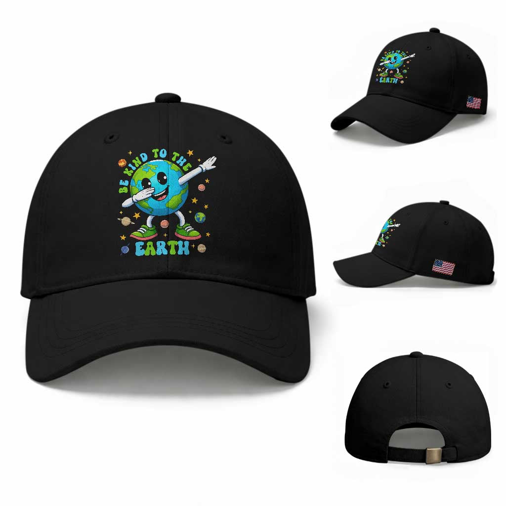 Be Kind To The Earth Baseball Cap Cute Environmental Awareness Earth Day