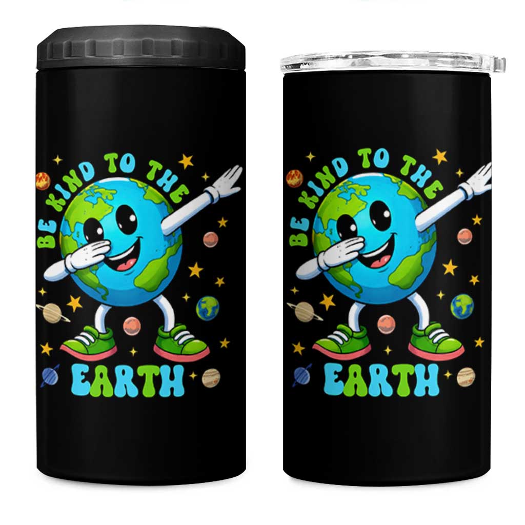 Be Kind To The Earth 4 in 1 Can Cooler Tumbler Cute Environmental Awareness Earth Day