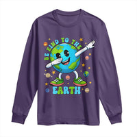 Be Kind To The Earth Long Sleeve Shirt Cute Environmental Awareness Earth Day